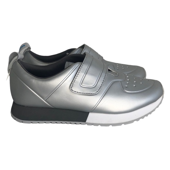 🆕 Native Cornell Metallic Silver Sneakers Big Kids Size 3 - Picture 4 of 13